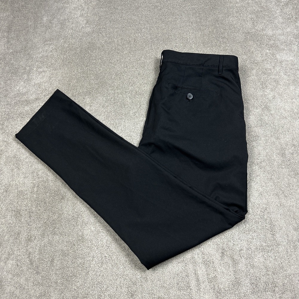 Mott & Bow Tech Trousers Pants Mens Size 35x32 Black Performance Stretch